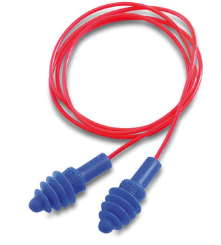 Honeywell Airsoft Corded Ear Plugs In Fliptop Box Blue HL1030612
