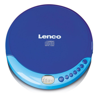 Lenco CD-011BLAU Cd-011 Portable Cd Player Blue CD-011BLAU