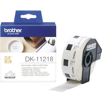 Brother DK11218 Round Labels DK11218