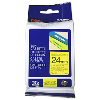 Brother TZE651 Black on Yellow TZE651