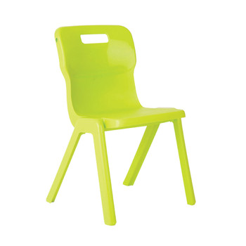 Titan One Piece Chair 380mm Lime Pack of 30 KF78625 KF78625