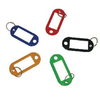 100 x Q-Connect Key Fobs Assorted Label insert for easy identification KF10 KF10869