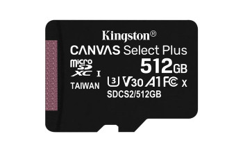 Kingston SDCS2/512GB 512GB microSDXC Canvas Select SDCS2/512GB