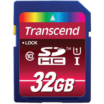 Transcend TS32GSDHC10U1 SDHC UHS-I 32GB Class 10 TS32GSDHC10U1
