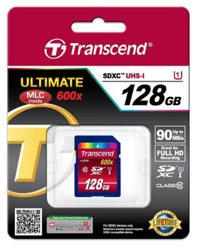 Transcend TS128GSDXC10U1 SDXC UHS-1 Class 10 600X 128GB TS128GSDXC10U1