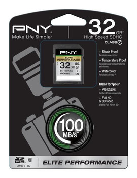 PNY SD32G10ELIPER-EF SDHC 32GB ELITE PERF. CLASS10 SD32G10ELIPER-EF