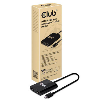 Club3D CSV-1545 adaptor USB 3.1 Typ C > 2xDP CSV-1545