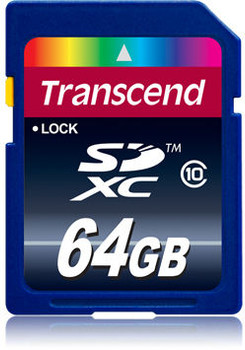 Transcend TS64GSDXC10 SD Card SDXC 64GB Class 10 TS64GSDXC10
