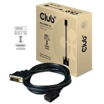 Club3D CAC-1211 DVI-D TO HDMI 1.4 CABLE M/F CAC-1211