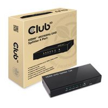Club3D CSV-1380 HDMI 2.0 UHD Splitter 4 Ports CSV-1380