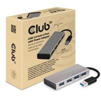 Club3D CSV-1431 USB 3.0 4-Port Hub w/PowerAdp CSV-1431