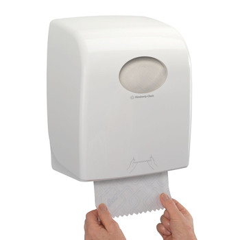 Aquarius Slimroll Rolled Hand Towel Dispenser White 7955 KC03862