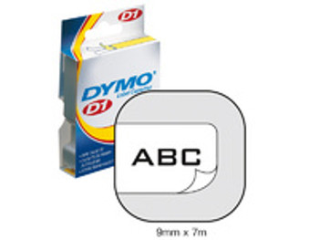 DYMO 40913 Tape D1 Black On White 9mmx7m 40913