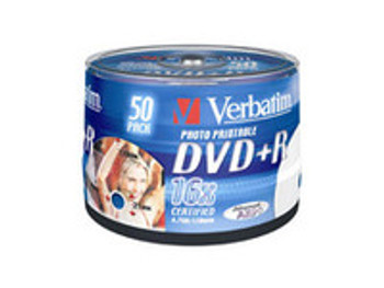 Verbatim 43512 DVD+R printable 16X Wide 4.7GB 43512