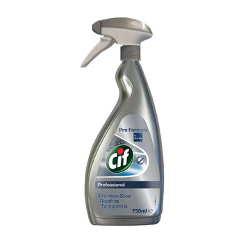 Cif Professional Stainless Steel and Glass Cleaner 750ml 7517938 DV10718