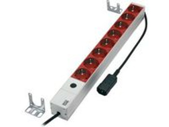 MicroConnect CABINETACC3 8-way Outlet strip.19" 1U CABINETACC3