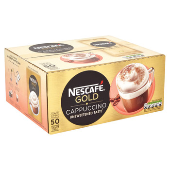 Nescafe Gold Unsweetened Instant Cappucino Sachets Pack of 50 12314883 NL44473