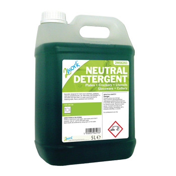 2Work Dishwashing Neutral Detergent 5 Litre 432 2W06293
