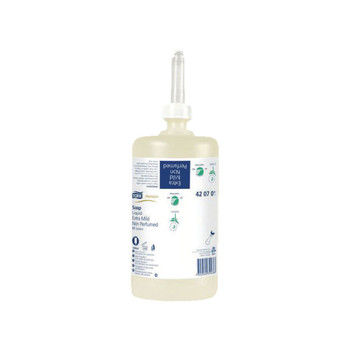 Tork Extra Mild Liquid Soap Refill S1 Non Perfumed 1 Litre Pack of 6 420701 SCA39437