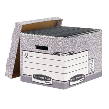 Bankers Box Storage Box Grey Standard Pack of 10 00810-FF BB88537