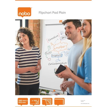 Nobo Flipchart Pad Plain 580x810mm 34633681 34633681