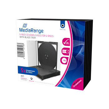 MediaRange BOX31-2 CD/DVD Storage Media Case BOX31-2