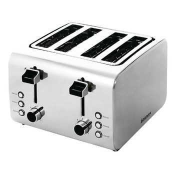 Igenix Toaster 4-Slice Stainless steel finish with varying heat settings FC MK9795