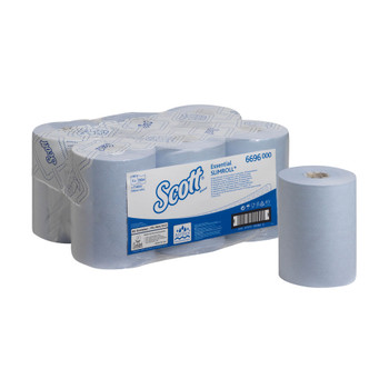 Scott Essential Slimroll Hand Towel Roll Blue 190m Pack of 6 6696 KC05086
