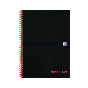 Black n' Red Wirebound Notebook 100 Pages A4 Pack of 10 846350152 JDF66368