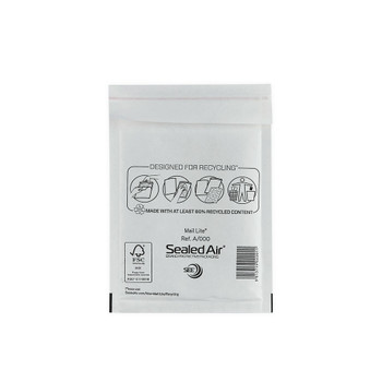 Mail Lite Bubble Postal Bag White A000 110x160 Pack of 100 101097838 MQ27094