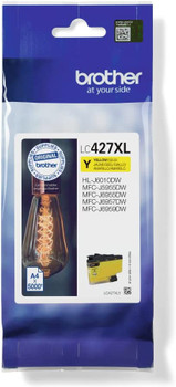 Brother LC427XLY 5000 Page High Yield Yellow Ink Cartridge LC427XLY