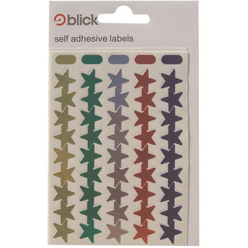 Blick Metallic Stars 14mm Assorted 90 Per Bag Pack of 1800 RS026150 RS02615