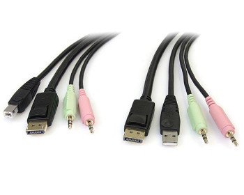 StarTech.com DP4N1USB6 USB DISPLAYPORT KVM CABLE DP4N1USB6