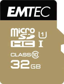 Emtec ECMSDM32GHC10GP MicroSD Card 32GB SDHC CL.10 ECMSDM32GHC10GP