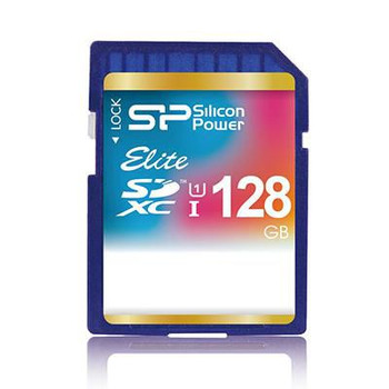 Silicon Power SP128GBSDXAU1V10 SD Card 128GB UHS-1 Elite Cl10 SP128GBSDXAU1V10