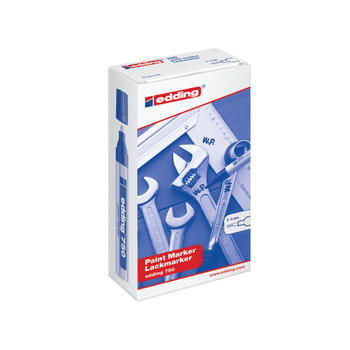 Edding 750 Opaque White Bullet Tip Paint Marker Pack of 10 750-049 ED750W