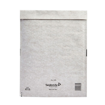 Mail Lite Plus Bubble Lined Postal Bag Size H/5 270x360mm Oyster White Pack MQ23845