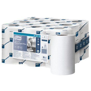 Tork Reflex M3 Wiping Paper Plus 2-Ply 200 Sheets Pack of 9 473474 SCA06294