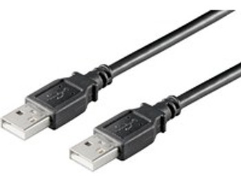 MicroConnect USBAA2B USB2.0 A-A 2m M-M. Black USBAA2B