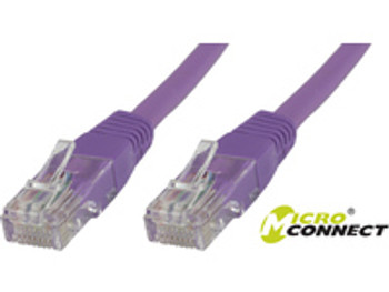 MicroConnect UTP6005P U/UTP CAT6 0.5M Purple LSZH UTP6005P