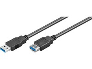 MicroConnect USB3.0AAF1B USB3.0  A-A 1m M-F. Black USB3.0AAF1B