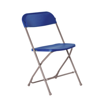 Titan Straight Back Folding Chair Blue KF90529 KF90529