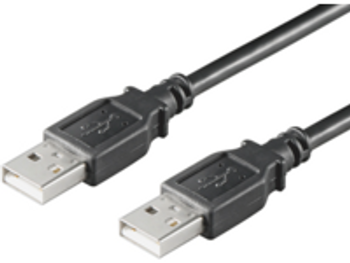 MicroConnect USBAA3B USB2.0 A-A 3m M-M. Black USBAA3B