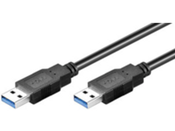 MicroConnect USB3.0AA2B USB3.0  A-A 2m M-M. Black USB3.0AA2B