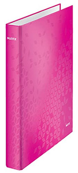 Leitz WOW Ring Binder Laminated Pink 42410023 42410023
