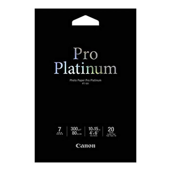 Canon PT-101 4x6" Photo Paper Platinum Pro Pack of 20 2768B013 CO57525