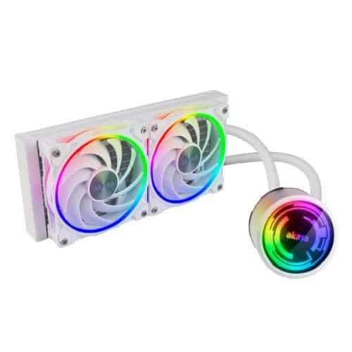 Akasa Soho 240 Dawn Edition 240Mm Argb Liquid Cpu Cooler Rgb Controller Dual Rad AK-LC4004HP01