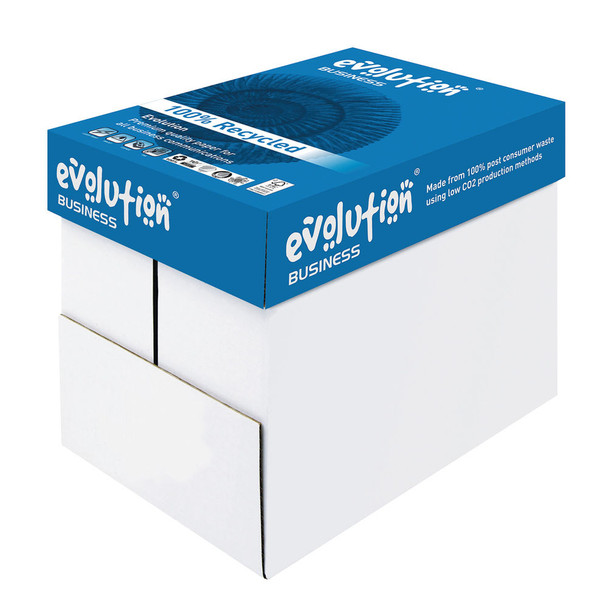 Evolution Business A4 Recycled Paper 80gsm White Pack of 2500 EVBU2180 EVO00078