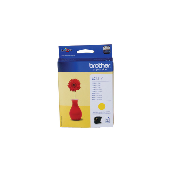 Brother LC121Y Yellow Inkjet Cartridge BA72321