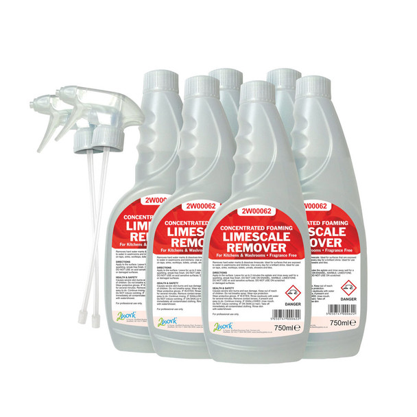 2Work Limescale Remover 750ml Pack of 6 524 2W07244